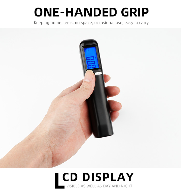 One-handed grip travel luggage scale