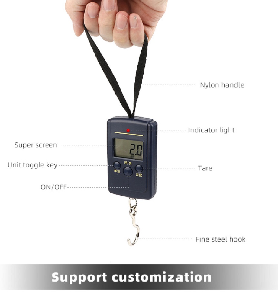Black 50kg Luggage Weighing Scale