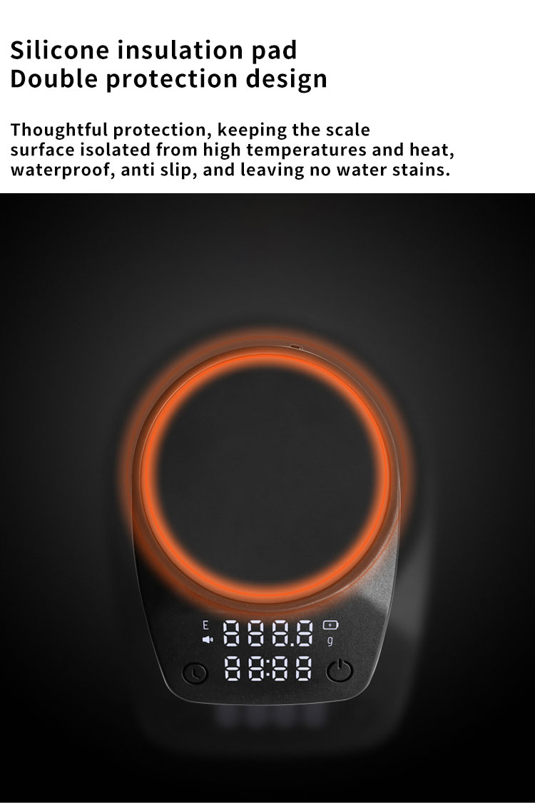 Hand-held compact electronic coffee scale