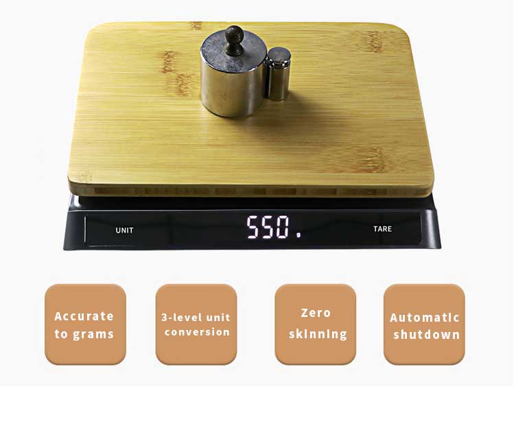 15kg bamboo cooking baking kitchen scale