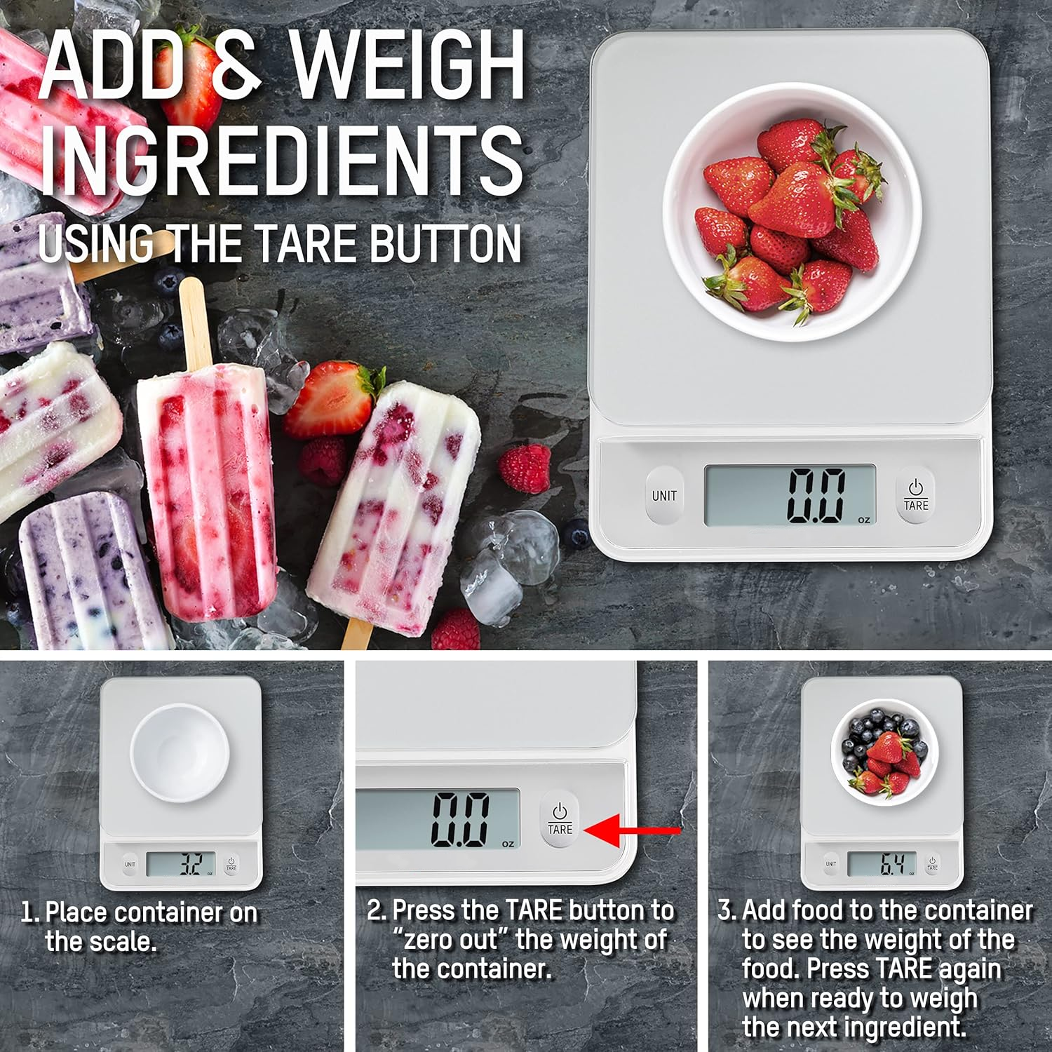 rectangle kitchen scale