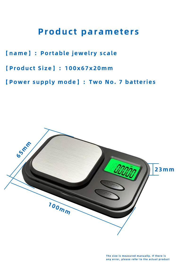 Gold Portable 0.01g Precision Jewelry Scale