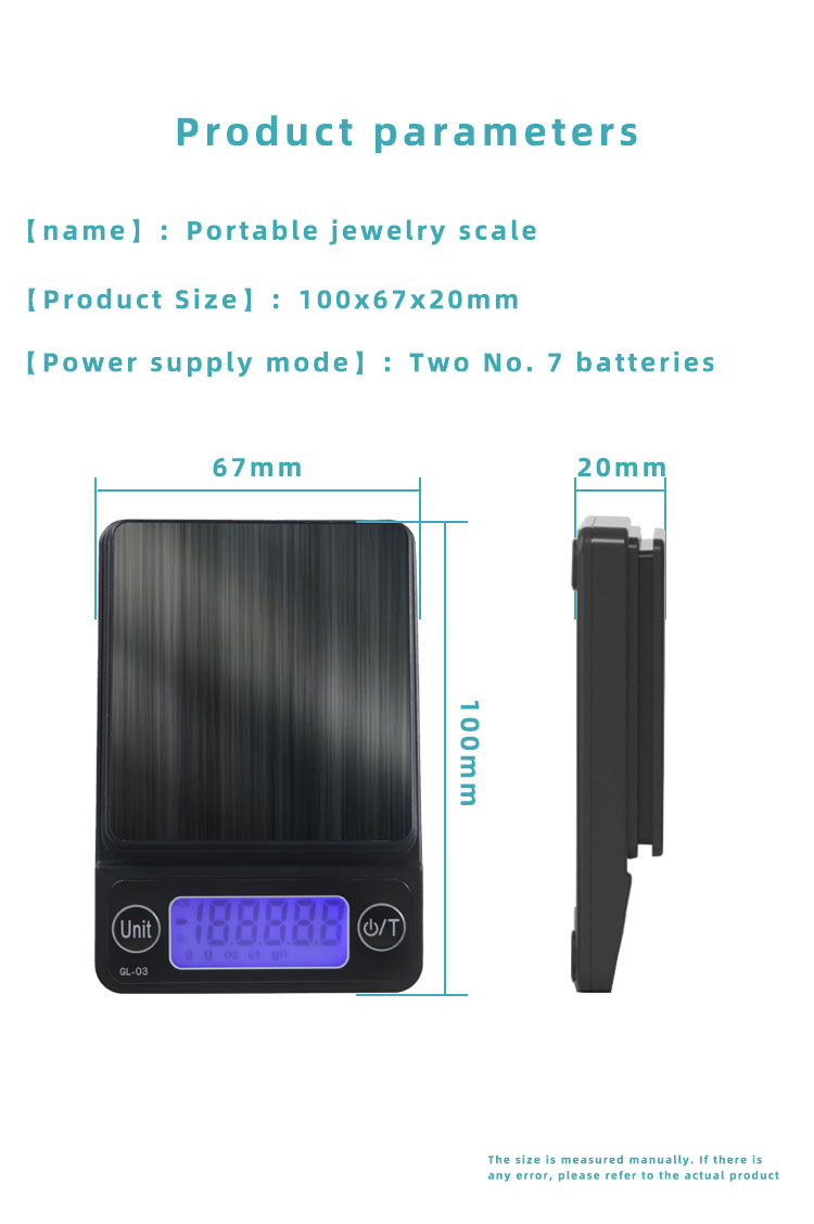 0.1g/0.001g Mini Pocket Jewelry Scale