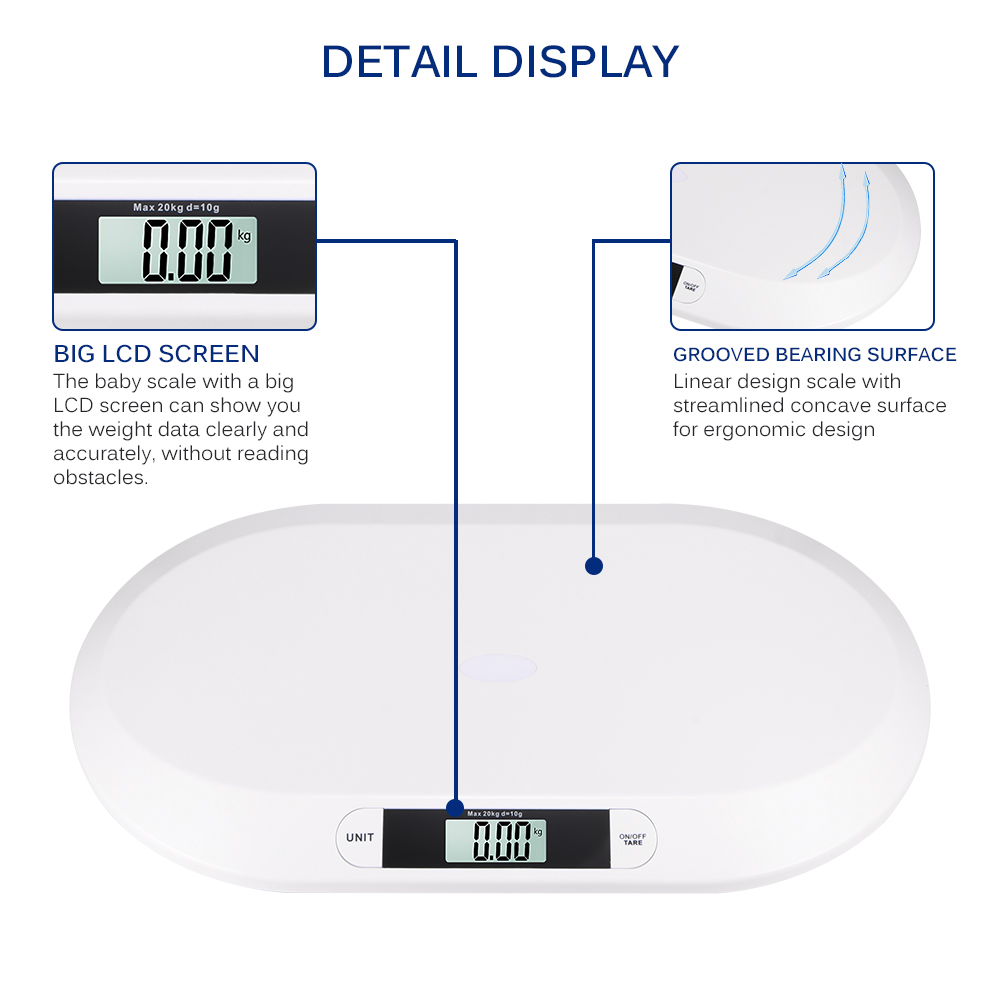 20kg Plus Size Digital Baby Weighing Scale Cats Dogs Digital Pet Scale