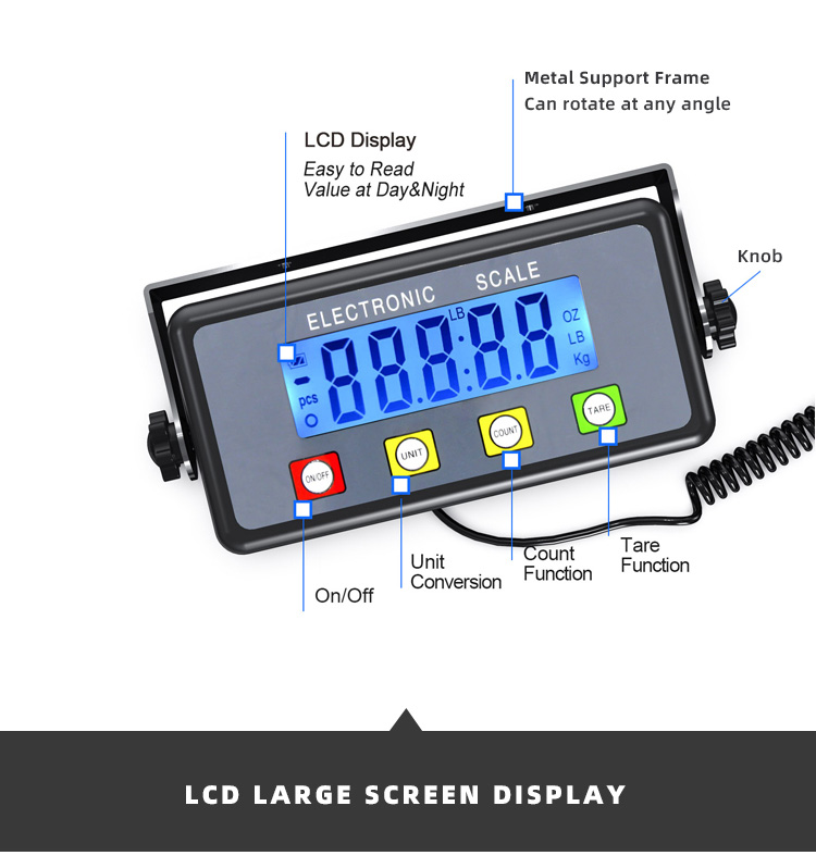 BLACK digital shipping postal scale