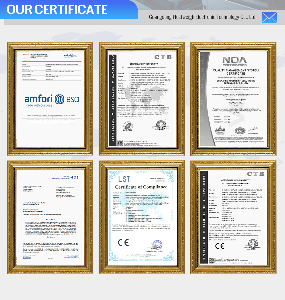 our certificate