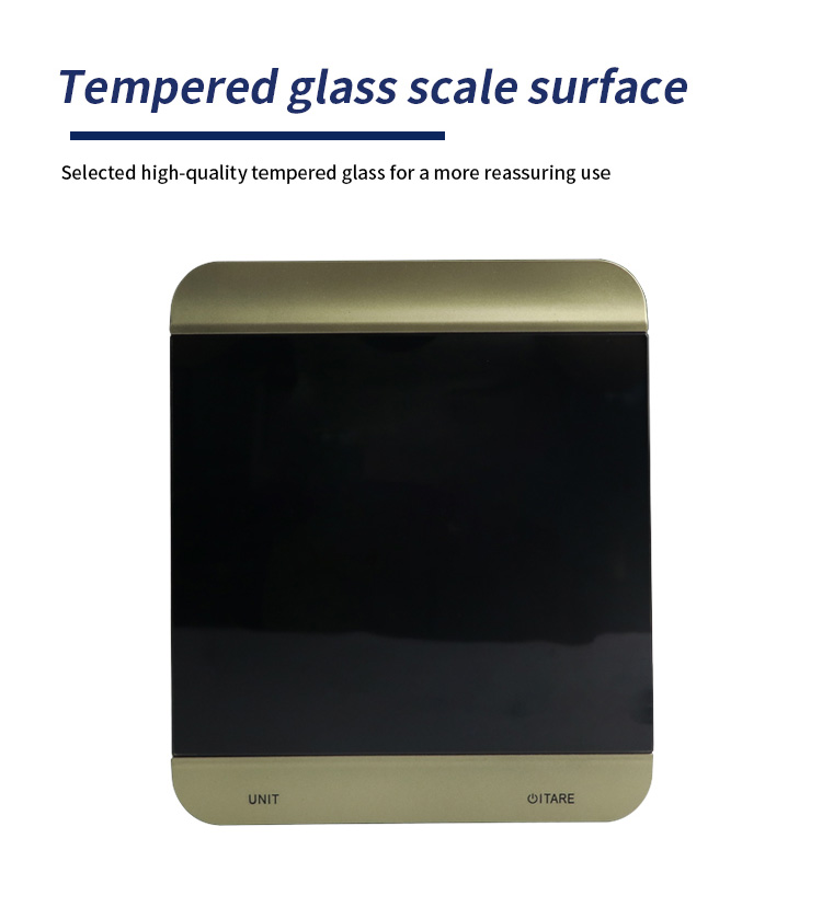 Tempered glass kitchen scale