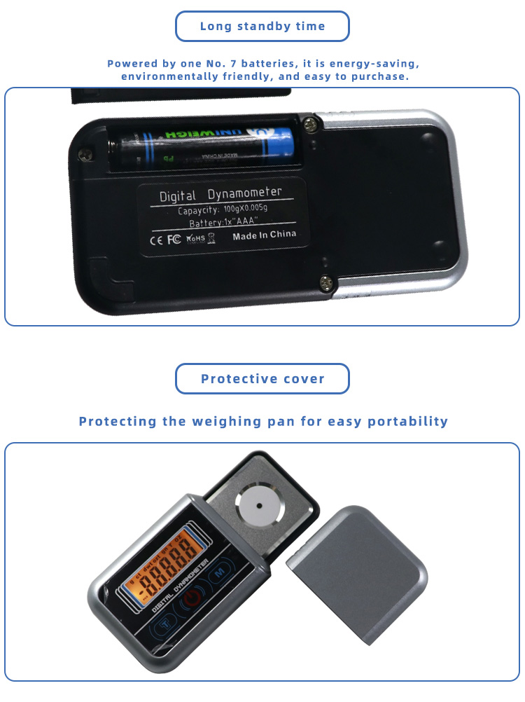 0.005g/100g Dynamometer Accessories High-precision Electronic Pressure Turntable-specific Jewelry Scale Portable Digital Balance