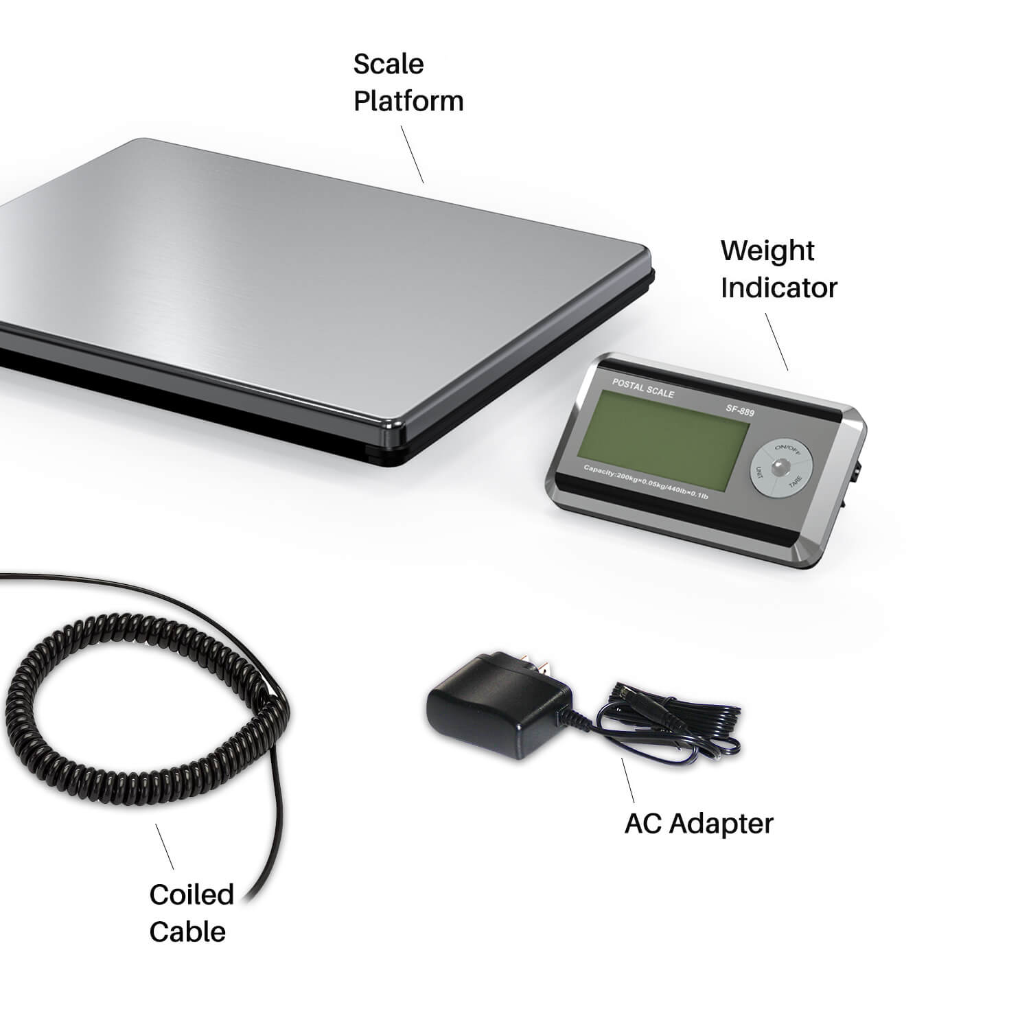 400lb large capacity parcel scale