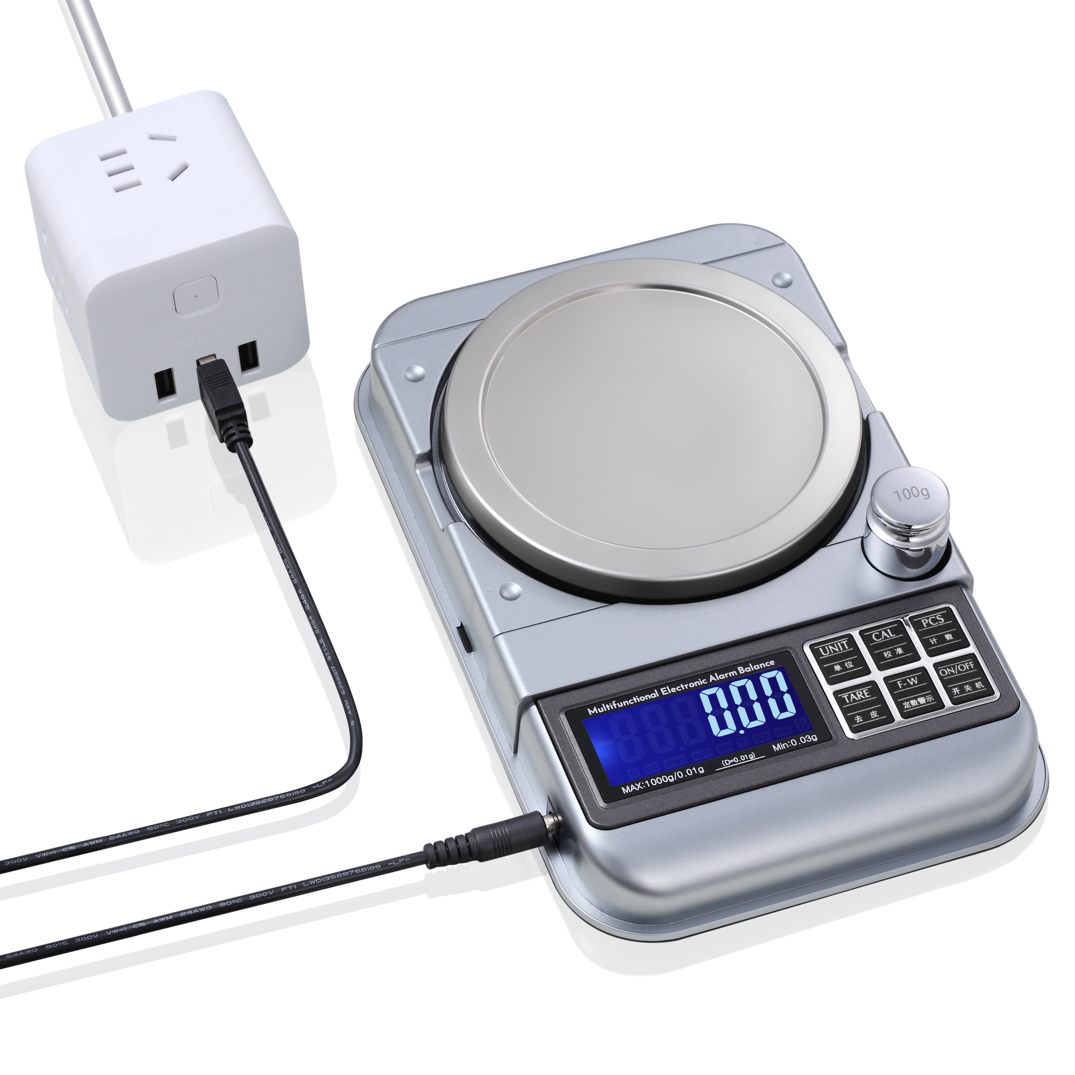 type-C Charging jewelry scale