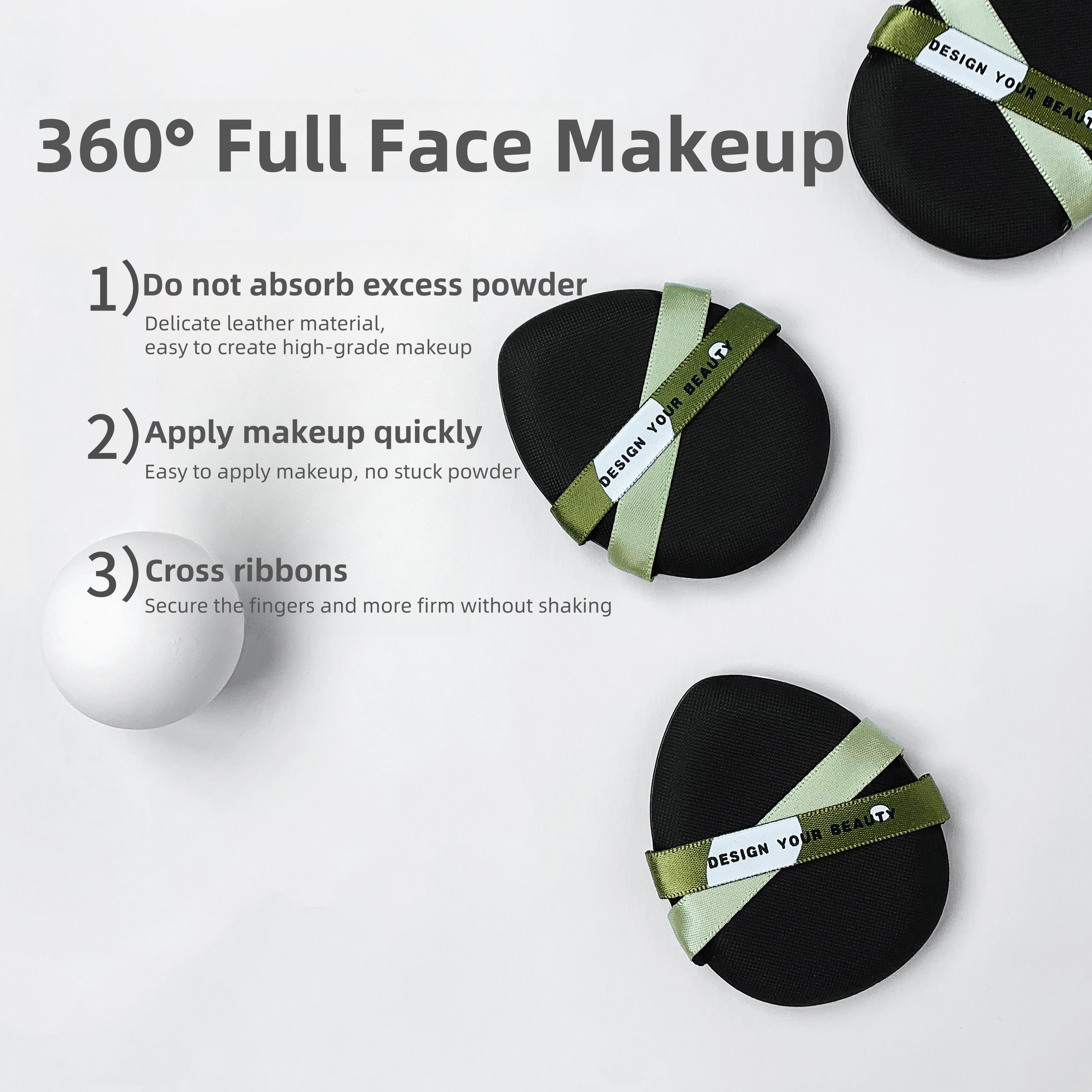 Non-Latex Facial Powder Puff