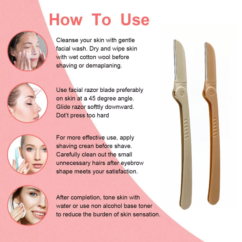 Custom Logo Eyebrow Razor