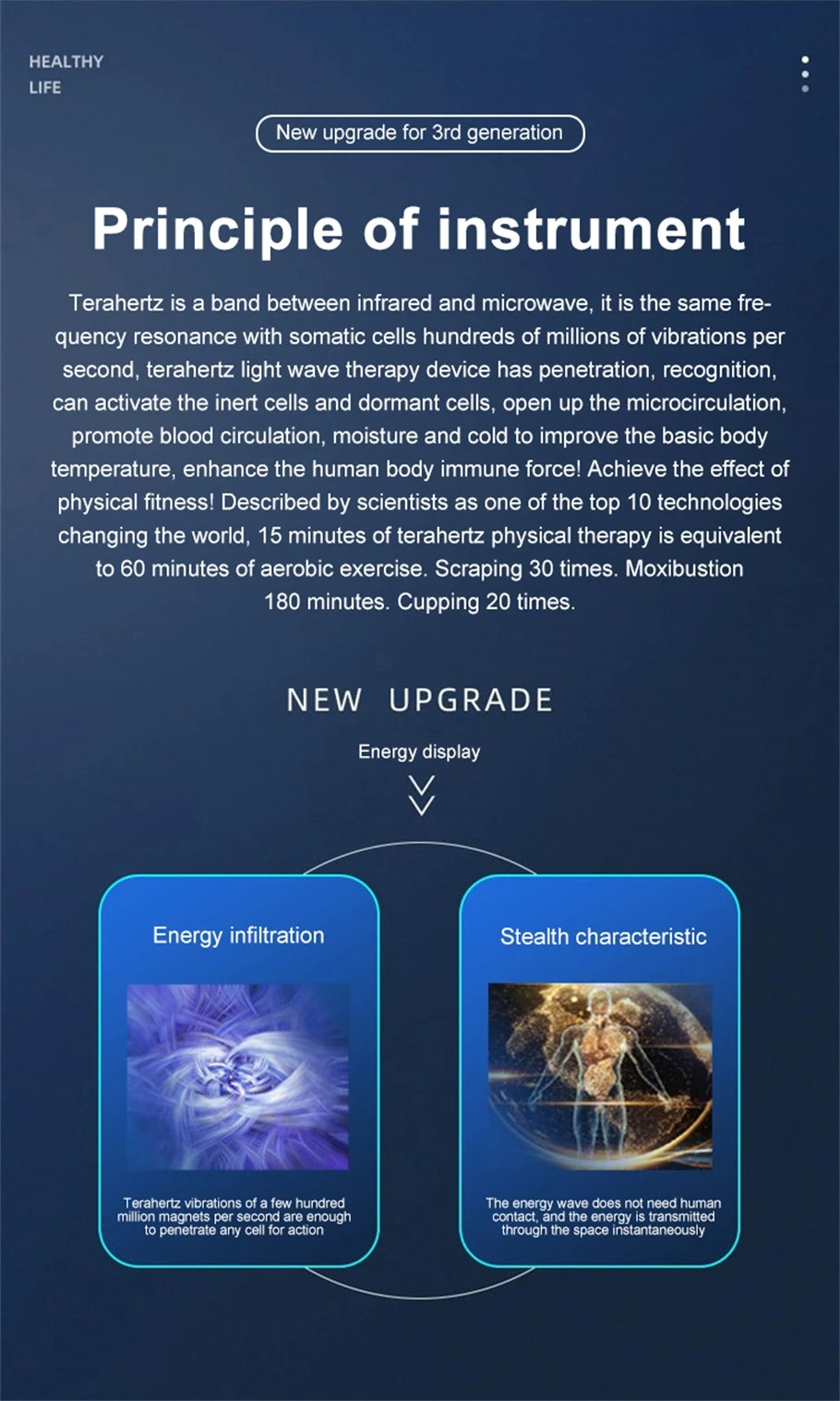 Terahertz Therapy Cell Physiotherapy Instrument