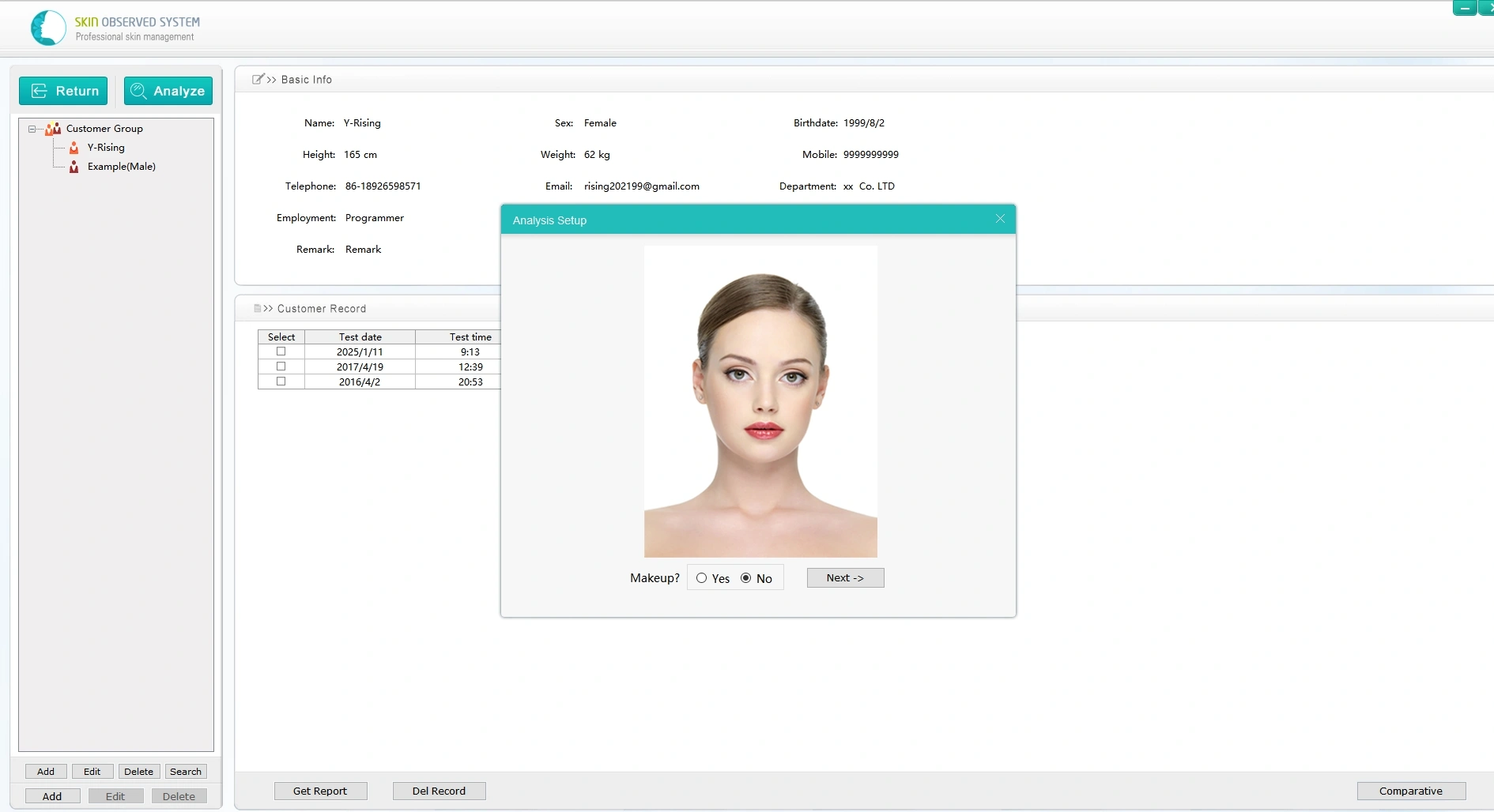 Skin Analyzer