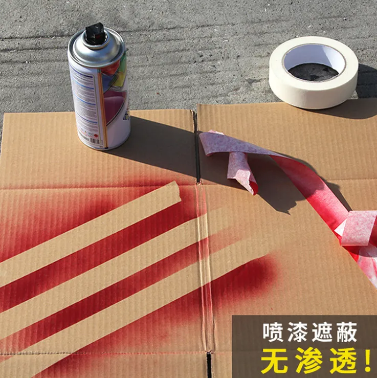 painting tape-180'C heat-resistant crepe paper tape-Yellow painting tape for high heat