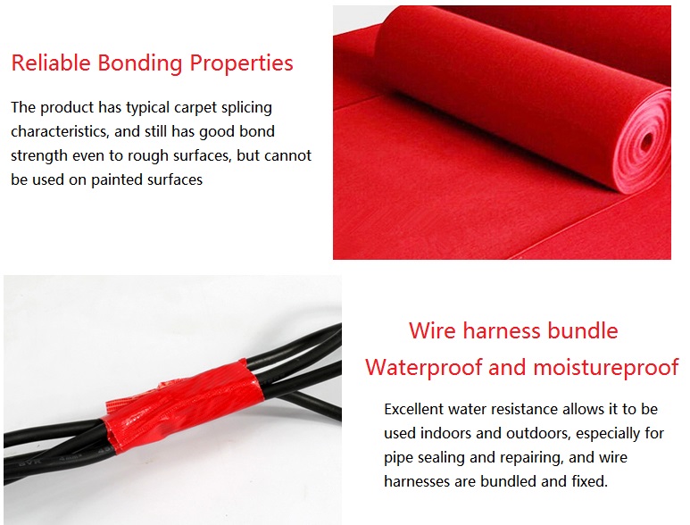 carpet binding tape-heavy duty silver duct tape-cloth tape for edge binding