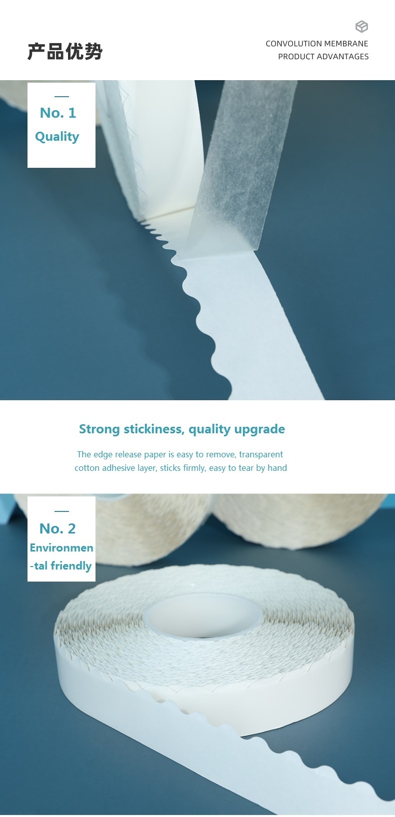 wavy edge tape-double sided tape-wavy edge double sided adhesive tape