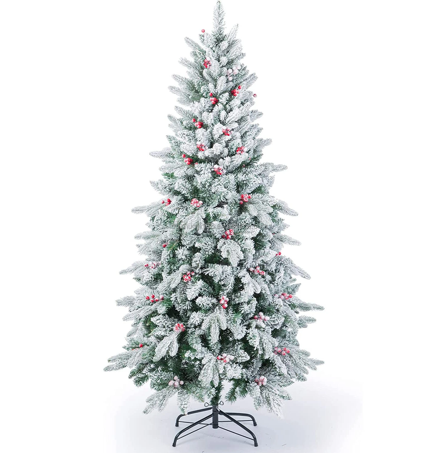 Eleve su decoración navideña con este árbol de Navidad artificial cubierto de nieve de 6 pies. Es perfecto para el hogar, el jardín, la oficina o la boda. Ofreciendo flexibilidad OEM/ODM tanto para entusiastas de las fiestas como para empresas.