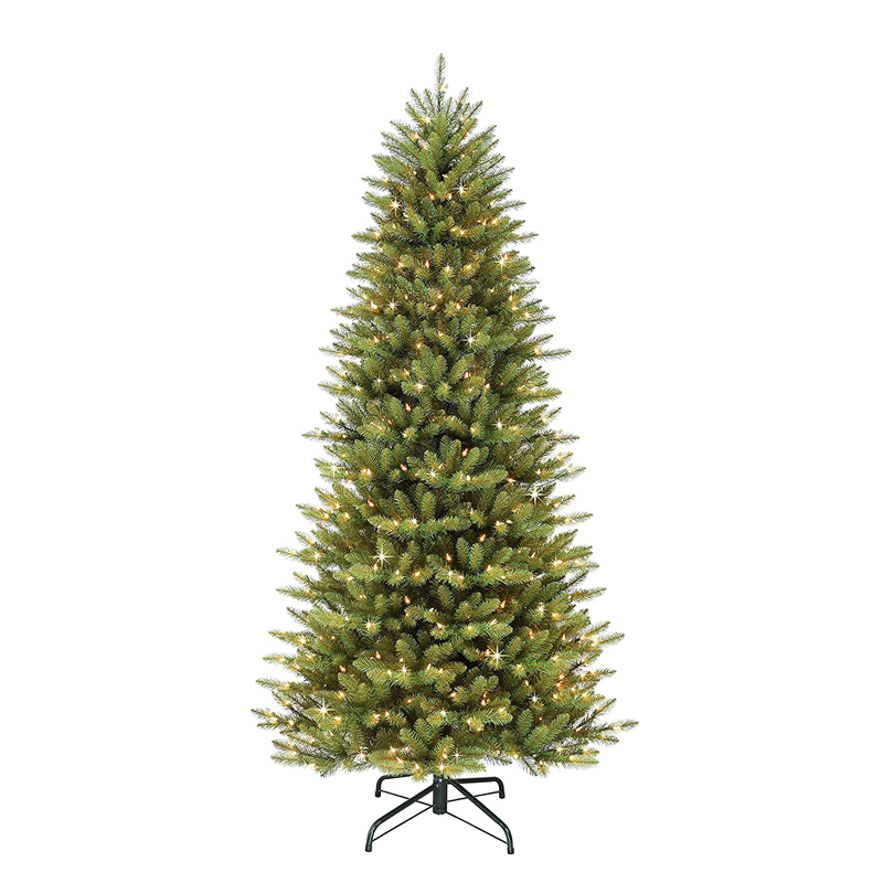 Lush PVC Branches with Warm White LED Lights. Easy assembly, sturdy metal stand, needle-free design. Ideal indoor holiday decor for cozy Christmas ambiance. Shop durable, full-bodied 210cm Christmas trees for festive home styling.