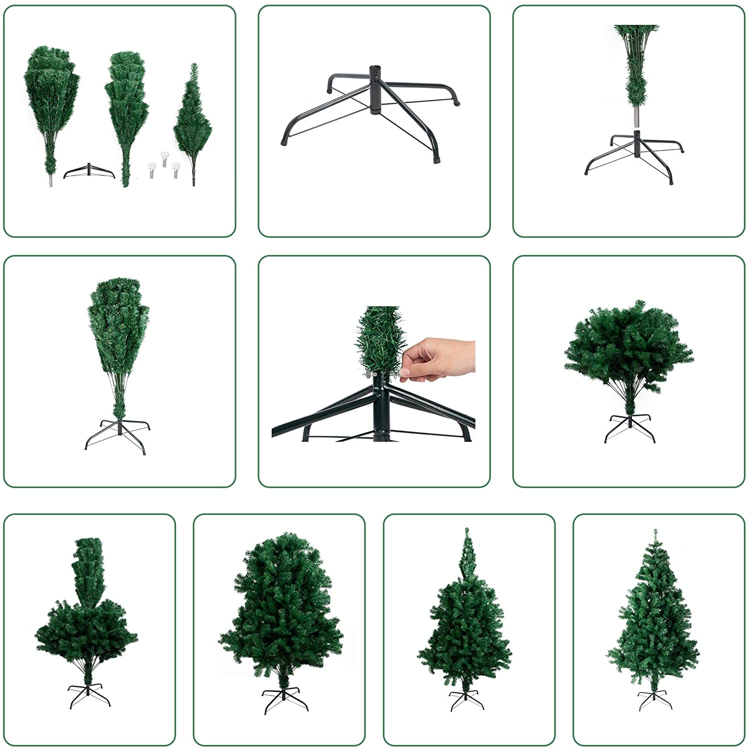 230cm (7.5ft) Pre-Lit Artificial Christmas Tree: 1547 PVC/PE/pine needle tips, 550 LEDs, 130cm diameter, pine cones/berries. Custom height, GuangDong origin, samples 3-7 days. Perfect for home/party holiday decor—reusable, festive Xmas tree.