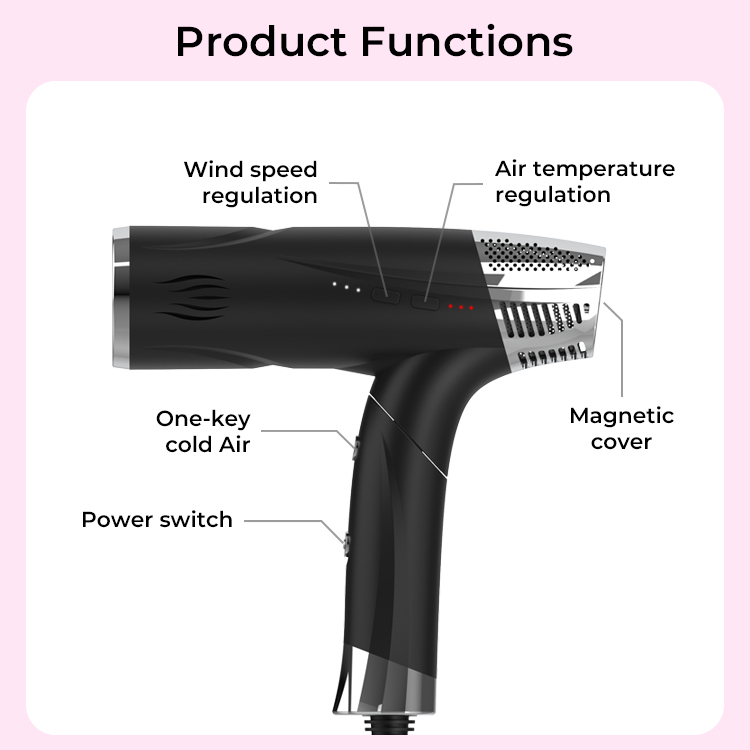 infrared hair dryer:Experience advanced hair care with an infrared hair dryer featuring gentle infrared heat, fast drying, and frizz control. Designed to protect moisture, enhance shine, and deliver smooth, healthy-looking hair with professional styling