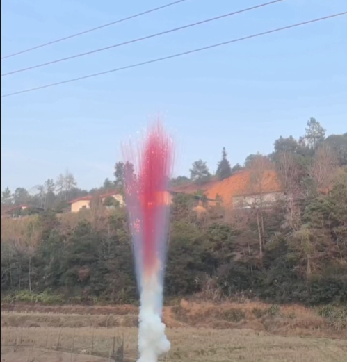 outdoor wedding smoke fireworks pink smoke mine MS-CY0029