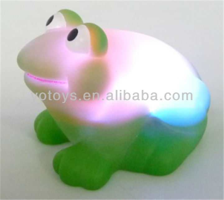 green frog baby rubber bath toys