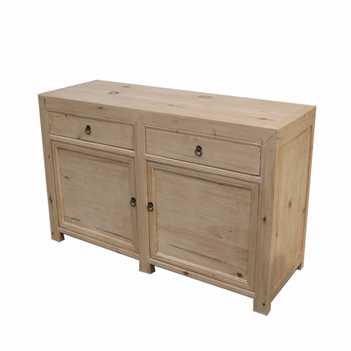 Chinese pine furniture- reproduction living room cabinet& Chinese natural color cabinet (4)