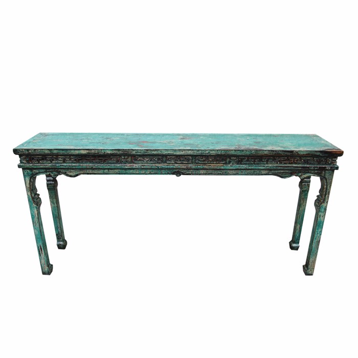 Chinese antique reproduction furniture-lacquer finish vintage console table (3).jpg