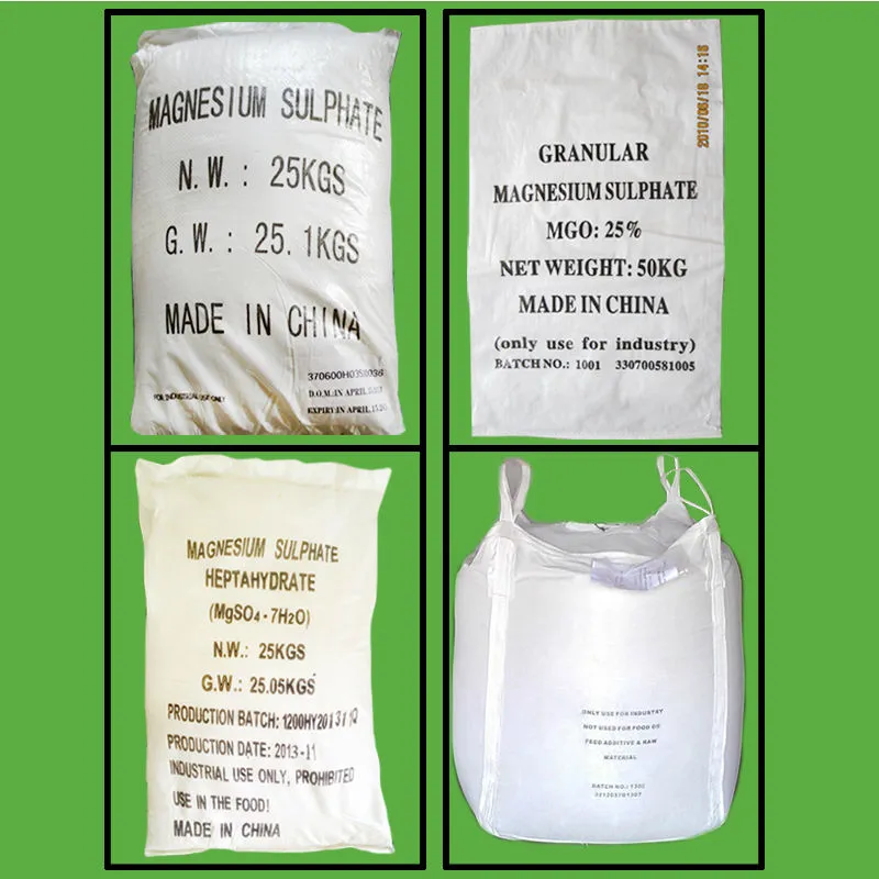 magnesium sulfate heptahydrate bag