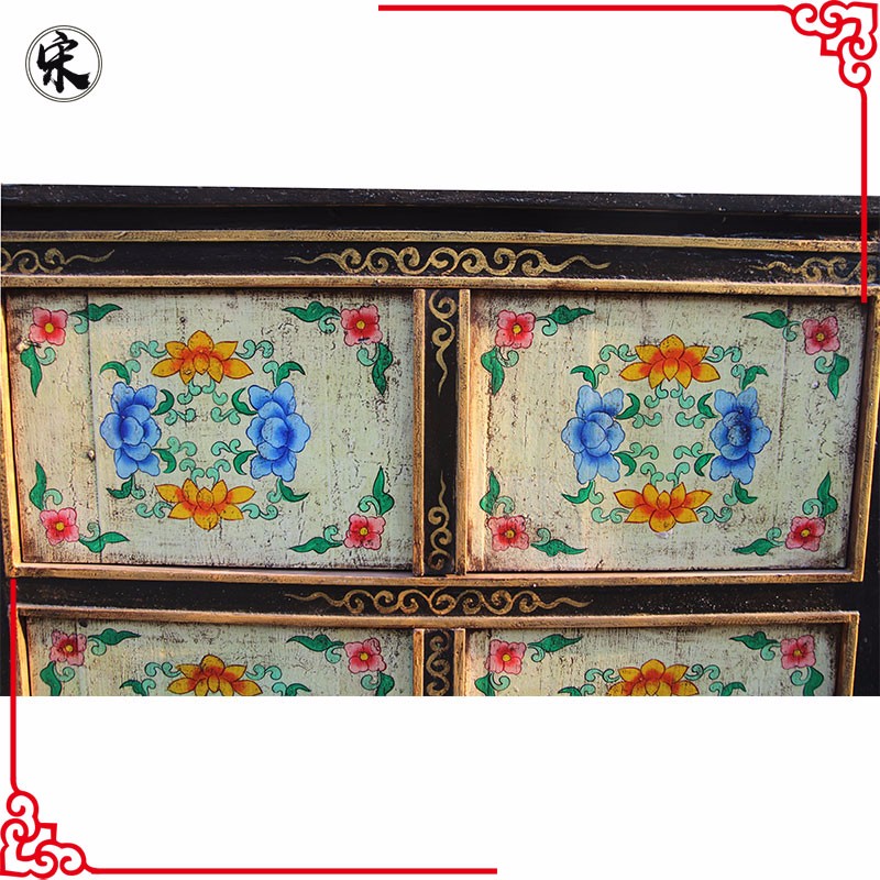 Chinese Antique Reproduction FurnitureTibetan TV cabinetAntique living room cabinet (4).jpg