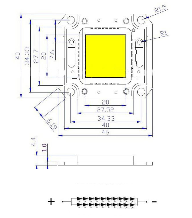 20W uv led 365nm