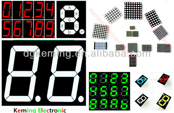 Common anode pure green 1.0 Inch 1 Digit 7 Segment LED numeric Display