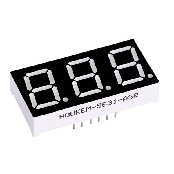 0.56'' 3 digit 7 segment display white