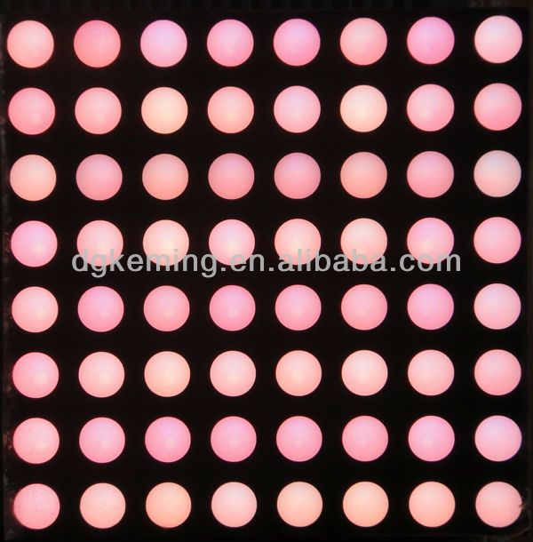 19088-bsr 1.9 inch super red dots 4.8mm 8x8 dot matrix led display