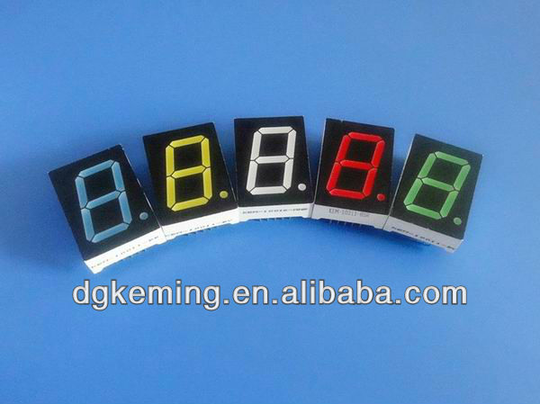 Common anode pure green 1.0 Inch 1 Digit 7 Segment LED numeric Display