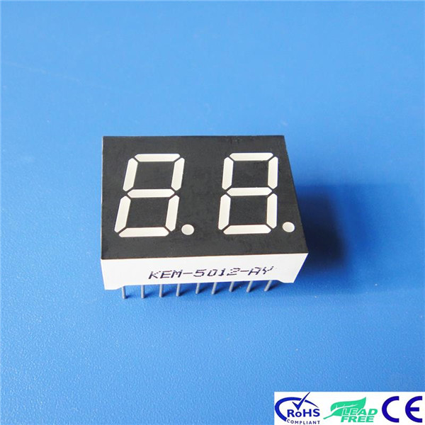 0.5'' two digit 7 segment led display