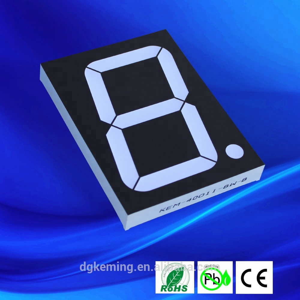 4 inch 7 segment led display white