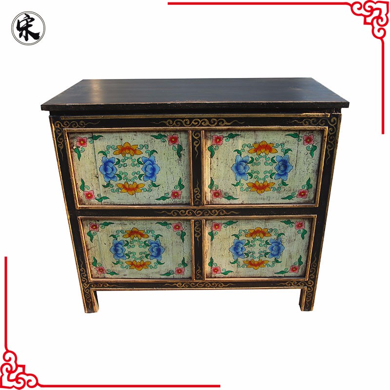 Chinese Antique Reproduction FurnitureTibetan TV cabinetAntique living room cabinet (3).jpg