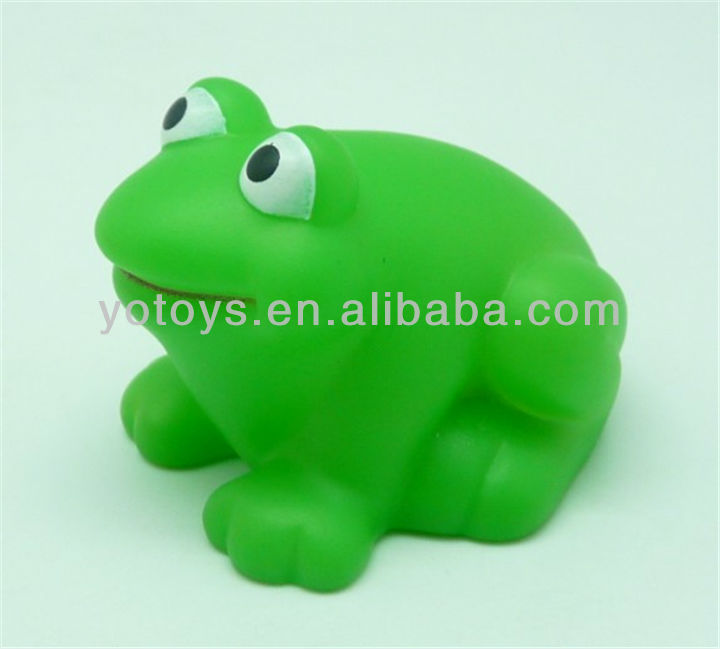 green frog baby rubber bath toys