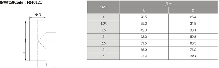 Sanitary weld tee